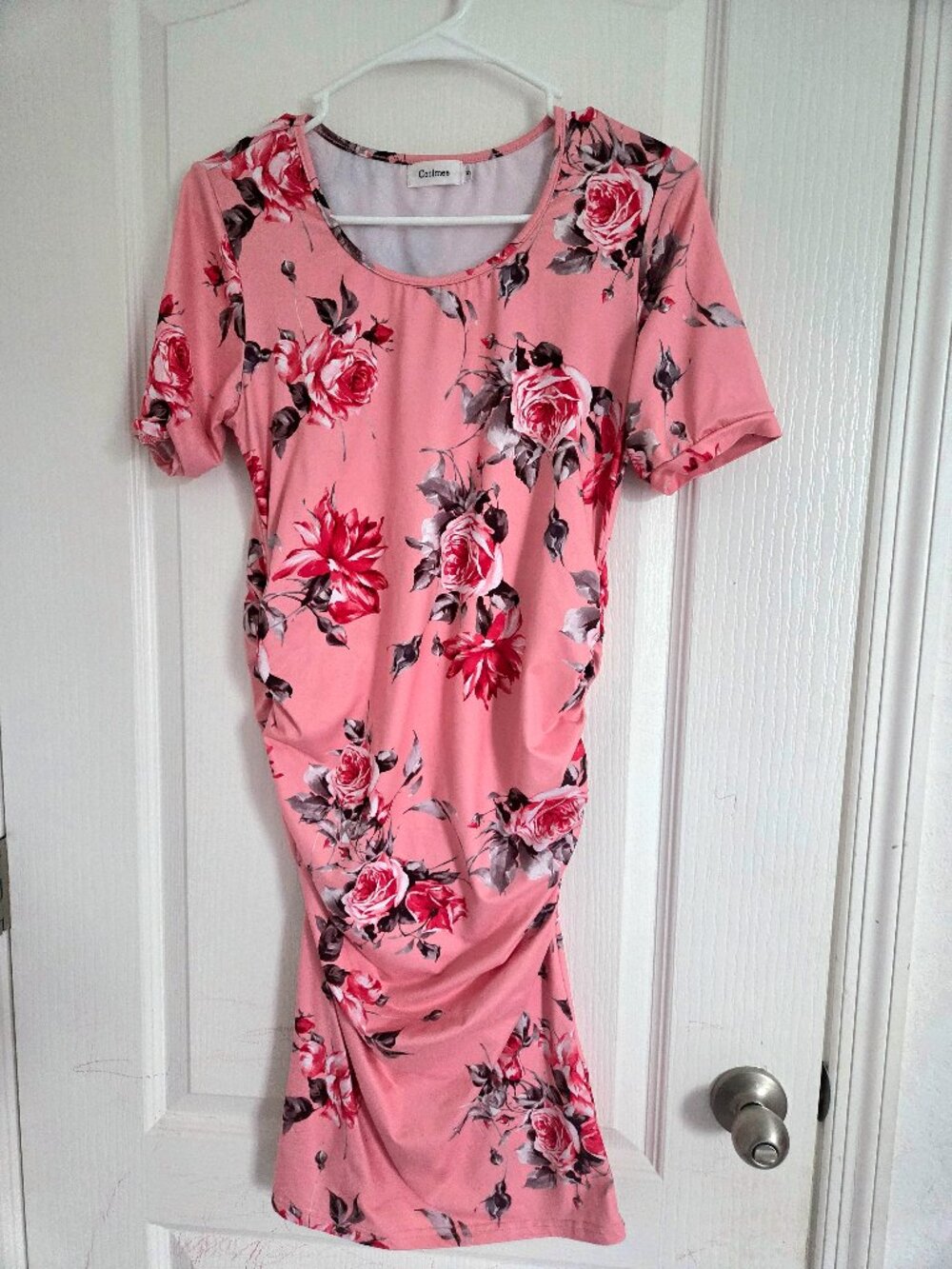 $10 Coolmee Soft Pink Floral Maternity Dress Small